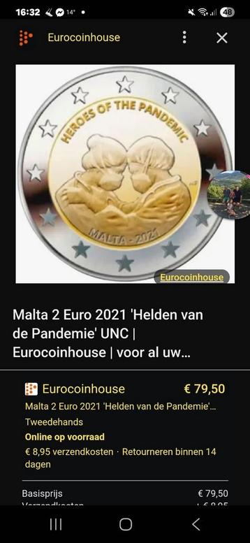 2 euromunt malta, Postzegels en Munten, Munten | Europa | Euromunten, Ophalen, Malta