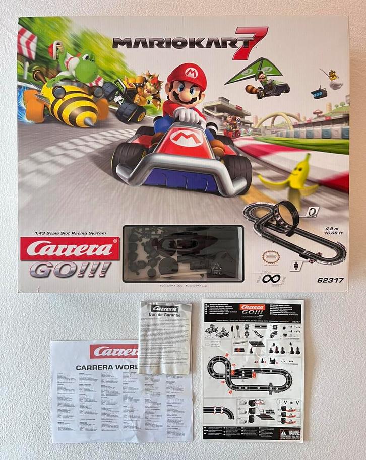 Mario Kart 7 Carrera GO Circuit!!! Compleet | Ref. 62317, Kinderen en Baby's, Speelgoed | Racebanen, Gebruikt, Racebaan, Elektrisch