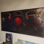 DECORATION - Les 3 Singes de la Sagesse (cadre), Ophalen of Verzenden, Zo goed als nieuw