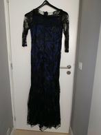 robe de cocktail bleu marin et nour, Ophalen, Gedragen, Blauw, Cocktailjurk