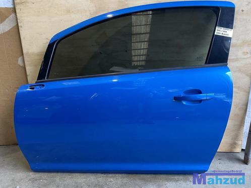 OPEL CORSA D BLAUW Z291 Linker links deur portier 2006-2015, Auto-onderdelen, Carrosserie, Deur, Opel, Gebruikt