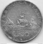 500 Lire zilver 1958 R, Ophalen of Verzenden, Italië, Losse munt, Zilver