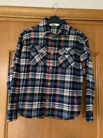 Geruit hemd in flanel met drukknopen, H&M, 134, 9 jaar prima, H&M, Overhemd of Blouse, Ophalen of Verzenden, Zo goed als nieuw
