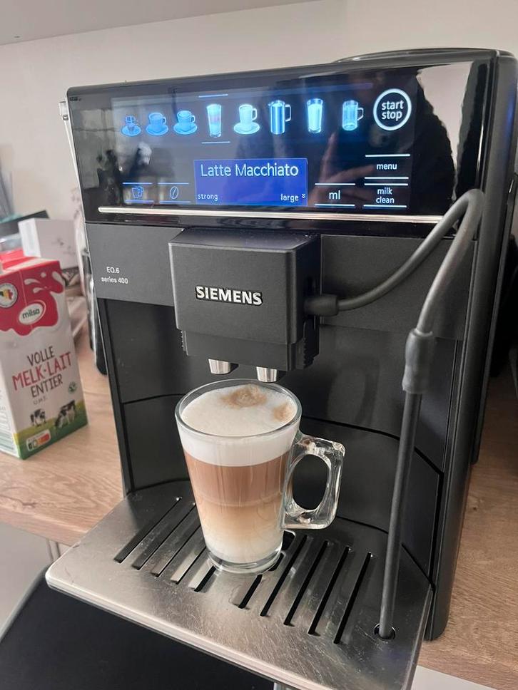Siemens EQ6 Plus s400  Volautomatische espressomachine zwart, Elektronische apparatuur, Koffiezetapparaten, Zo goed als nieuw