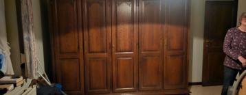 Masief eik kleerkast met bijbehorend bed, Huis en Inrichting, Ophalen, Zo goed als nieuw