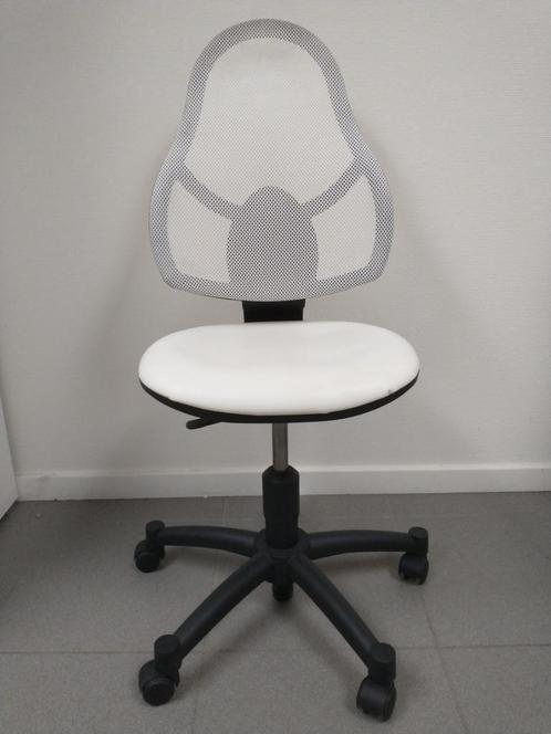 Chaise de bureau Eef | Réglable en hauteur | Blanche, Maison & Meubles, Chaises de bureau, Comme neuf, Chaise de bureau, Blanc