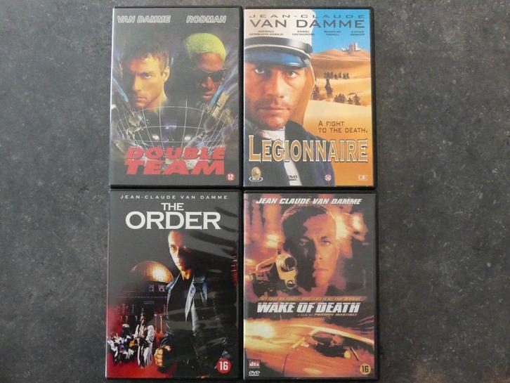 Lot van 4 dvd’s van Jean-Claude Van Damme, Cd's en Dvd's, Dvd's | Actie, Zo goed als nieuw, Martial Arts, Ophalen of Verzenden