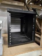 19" metale rack voor vaste instalatie 12 units, Informatique & Logiciels, Armoires de serveurs, Comme neuf, Enlèvement ou Envoi