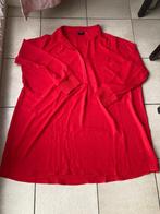 Nieuwe rode blouse jurk - maat 54 / 56, Kleding | Dames, Nieuw, Jurk, Ophalen of Verzenden, Rood