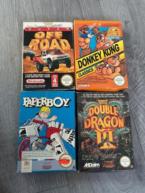 Te koop 4 NES games in doos in goede staat, Games en Spelcomputers, Games | Nintendo NES, Gebruikt, Ophalen