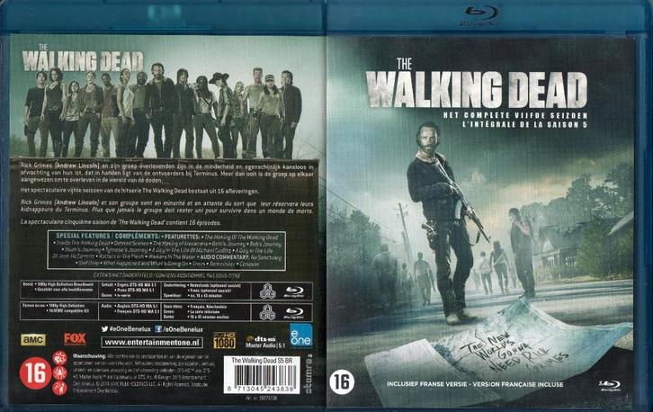 walking dead seizoen 5 (5 blu-ray) nieuw, Cd's en Dvd's, Blu-ray, Zo goed als nieuw, Horror, Boxset, Ophalen of Verzenden
