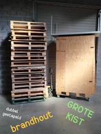 Hout - brandhout - kist - transport, Doe-het-zelf en Bouw, Hout en Planken, Ophalen, Zo goed als nieuw