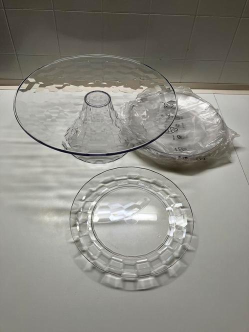 Tpw taartschaal en 6 bordjes, Huis en Inrichting, Keuken | Tupperware, Nieuw, Schaal, Ophalen of Verzenden