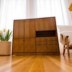 Vintage houten kast / barkast / vitrine, Kinderen en Baby's, Ophalen of Verzenden, Commode