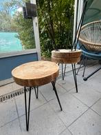 Boomstam bijzettafel Pomax, Huis en Inrichting, Ophalen, Zo goed als nieuw