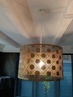 Goudkleurige hanglamp. Doorsnee 40cm en hoogte kap 26cm, Enlèvement ou Envoi, Comme neuf