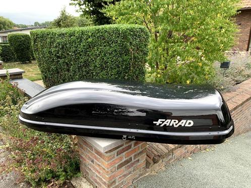 Dakkoffer Farad N6 en dakdragers gesloten dakrail B4/110cm, Auto diversen, Dakkoffers, Zo goed als nieuw, Ophalen