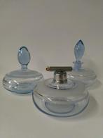 vintage Bohemian glazen toilettafelset, Antiek en Kunst, Curiosa en Brocante, Ophalen of Verzenden