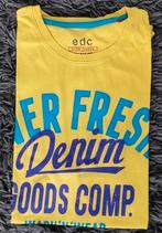 Geel T-shirt van Edc. Maat: L., Maat 52/54 (L), Edc, Geel, Ophalen of Verzenden