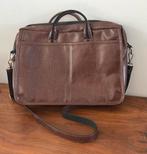 Merk Solier Lederen laptoptas kleur bruin, Computers en Software, Laptoptassen, Ophalen, Gebruikt, Schoudertas