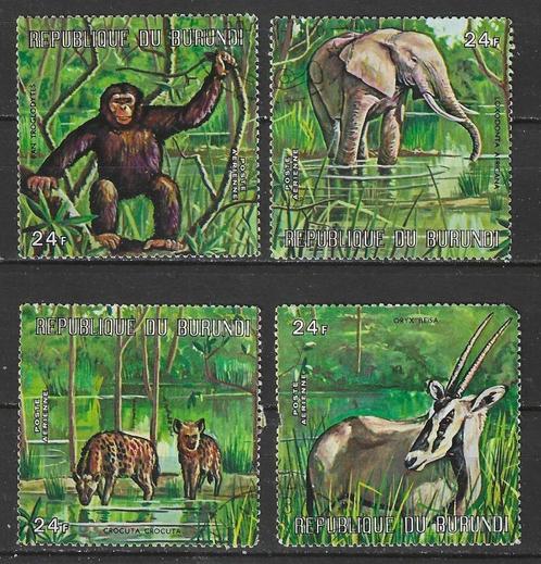 Burundi 1971 - Yvert 446-449 - Wilde dieren (ST), Postzegels en Munten, Postzegels | Afrika, Gestempeld, Verzenden