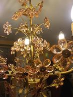 lustre fer forgé  de murano, Ophalen, Gebruikt, Glas, Hollywood regency