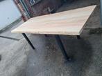 table en bois massif et 4 pied en fer noir laqué, Autres essences de bois, Rectangulaire, 75 cm ou plus, 50 à 100 cm