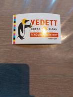 Oude sticker Vedett brouwerij Moortgat- duvel, Verzamelen, Ophalen of Verzenden, Duvel