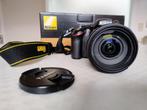 Nikon D3200 18-55 VR Kit + Hama tas, Spiegelreflex, 24 Megapixel, Zo goed als nieuw, Nikon