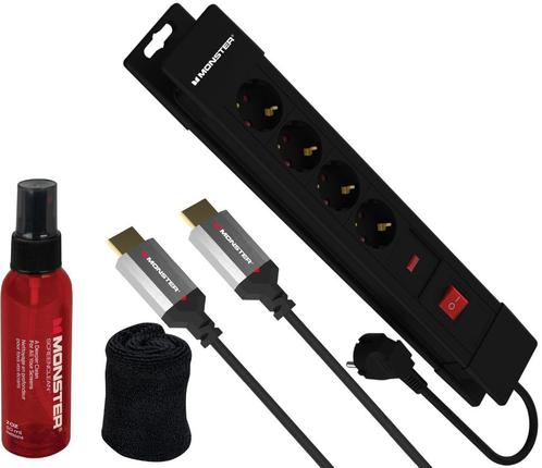 Monster Bundel HDMI 4K 22,5GBPS 1.8m + Screenclean 60ML + Po, Audio, Tv en Foto, Audiokabels en Televisiekabels, Nieuw, HDMI-kabel