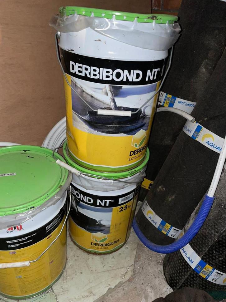 4 bussen 25 kg koudlijm DERBIBONDT NT, Doe-het-zelf en Bouw, Dakpannen en Dakbedekking, Nieuw, Overige typen, Overige materialen