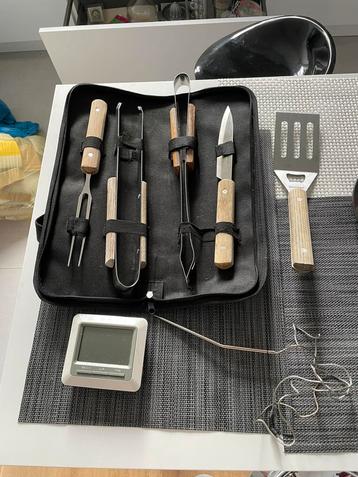 Blusmart BBQ Grill Tools Set & Meat Thermometer 
