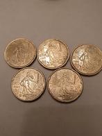 5 munten van 20 cent van Frankrijk zie beschrijving, Postzegels en Munten, Munten | Europa | Euromunten, Ophalen of Verzenden