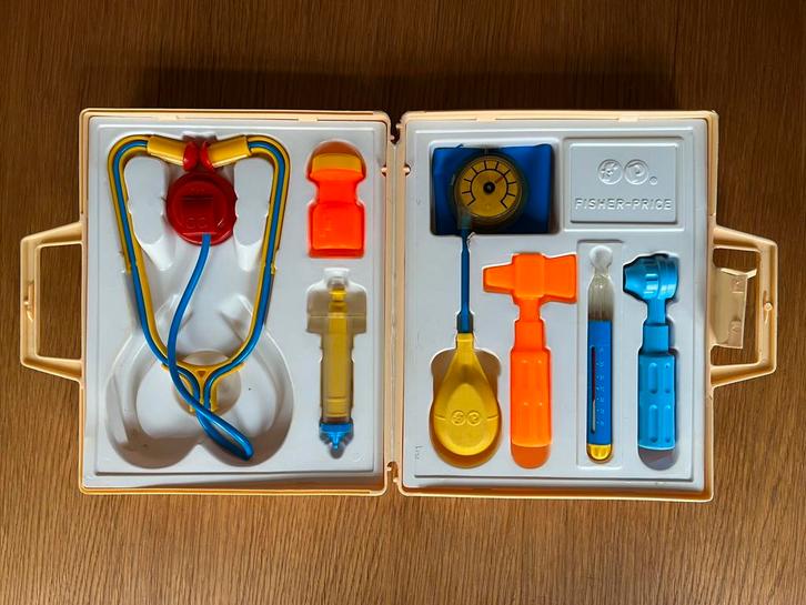 Vintage Fisher Price Medical Kit Doktersset, Kinderen en Baby's, Speelgoed | Fisher-Price, Gebruikt, Ophalen of Verzenden