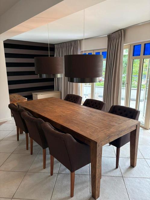 Massief Sheesham houten tafel, Huis en Inrichting, Tafels | Bijzettafels, Hout, Ophalen