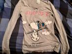 longsleeve SNoopy, Taille 36 (S), Manches longues, Envoi, Gris