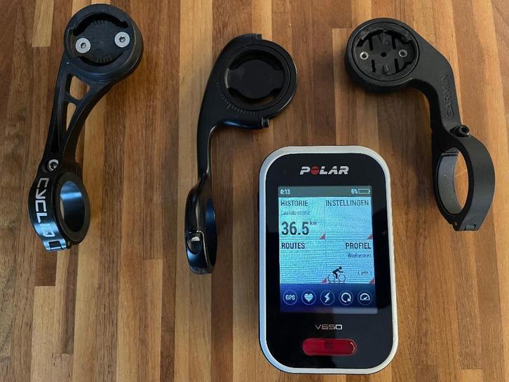 Polar fietscomputer, Fietsen en Brommers, Fietsaccessoires | Fietscomputers, Zo goed als nieuw, Cadanssensor, Draadloos, GPS, Hartslagsensor