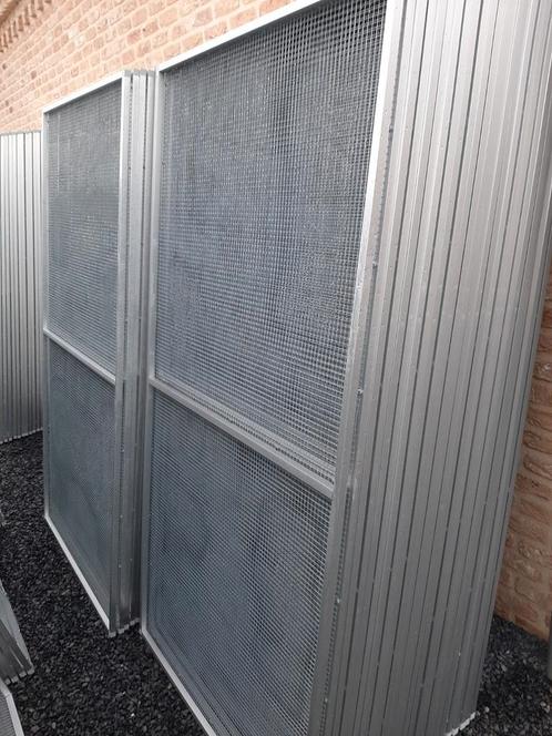 VOLIÈRE 2 X 2 X 2 MET BINNEN-SAS . (NIEUW), Dieren en Toebehoren, Vogels | Hokken en Kooien, Zo goed als nieuw, Volière, Aluminium