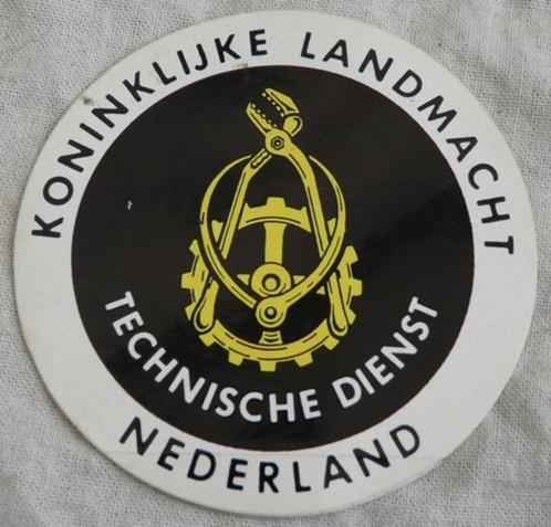 Sticker, Technische Dienst, RTT, KL (Nr.6), jaren'80.(Nr.1), Collections, Objets militaires | Général, Armée de terre, Enlèvement ou Envoi