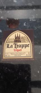 Bieretiket la trappe tripel, Verzamelen, Biermerken, Ophalen of Verzenden, Zo goed als nieuw, La Trappe