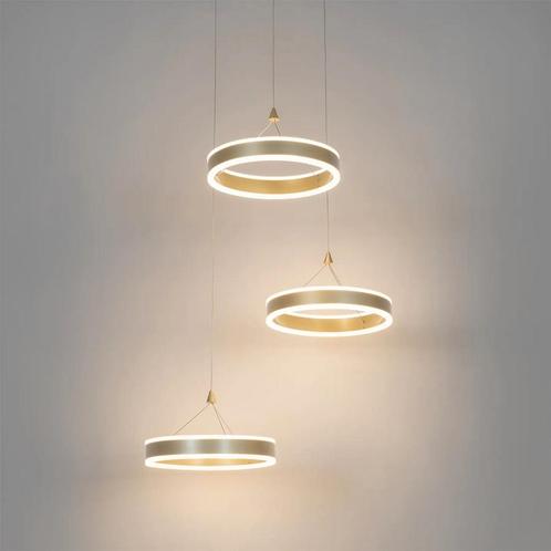 QAZQA Hanglamp Lyani, Huis en Inrichting, Lampen | Hanglampen, Nieuw, 75 cm of meer, Metaal, Ophalen
