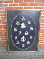 Geborduurde kenketens PsCavSch Mess Offr Leopoldsburg., Ophalen of Verzenden, Landmacht, Embleem of Badge