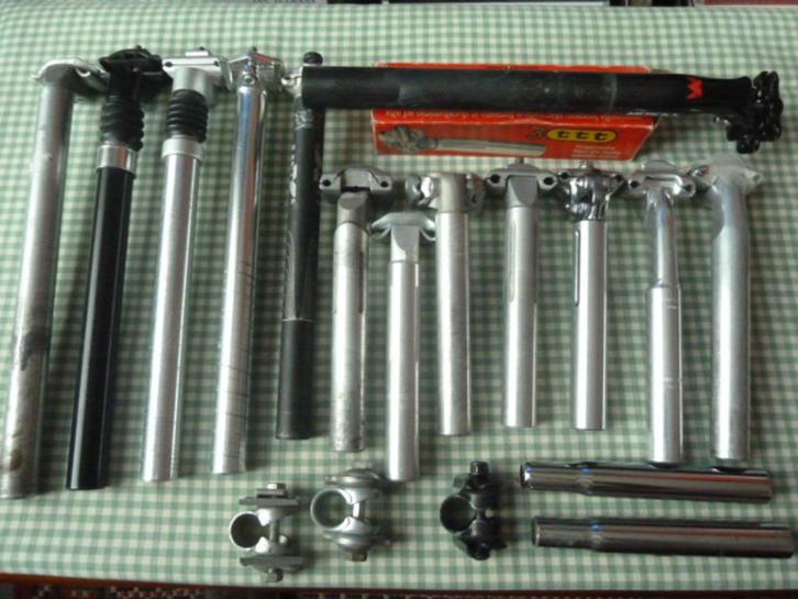 19 mooie vintage zadelpennen, 3 Campagnolo, 1 Merckx, 3 adap, Fietsen en Brommers, Fietsonderdelen, Gebruikt, Racefiets, Overige typen