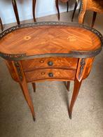 Antiek marqueterie ladenkast niervormig, Antiek en Kunst, Ophalen