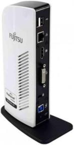 Station d'accueil double moniteur Fujitsu Displayport et DVI, Informatique & Logiciels, Comme neuf, Portable, Station d'accueil