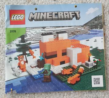 Lego minecraft vossenhuis