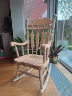 Schommelstoel massief hout, Antiek en Kunst, Ophalen
