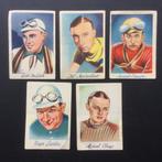 5 chromos  wielrenners 1937  Cichorei de Beukelaar, Ophalen of Verzenden, Gebruikt, Meerdere plaatjes