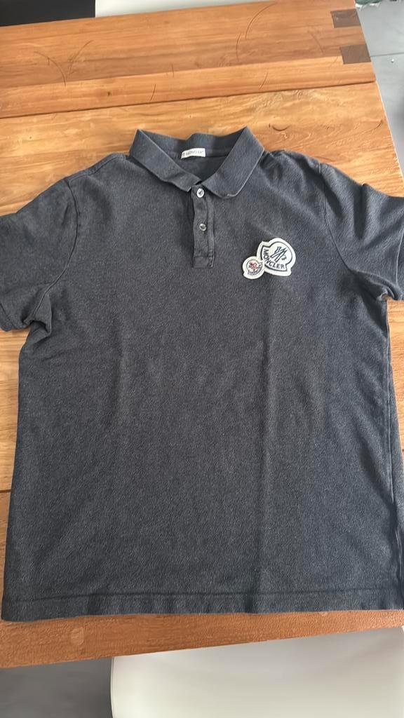 Moncler polo kleur grijs, Kleding | Heren, Polo's, Nieuw, Maat 56/58 (XL), Grijs, Ophalen