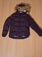 Dikke meisjes winterjas (paars (aubergine) met dubbele rits), Kinderen en Baby's, Kinderkleding | Maat 158, Gebruikt, Ophalen